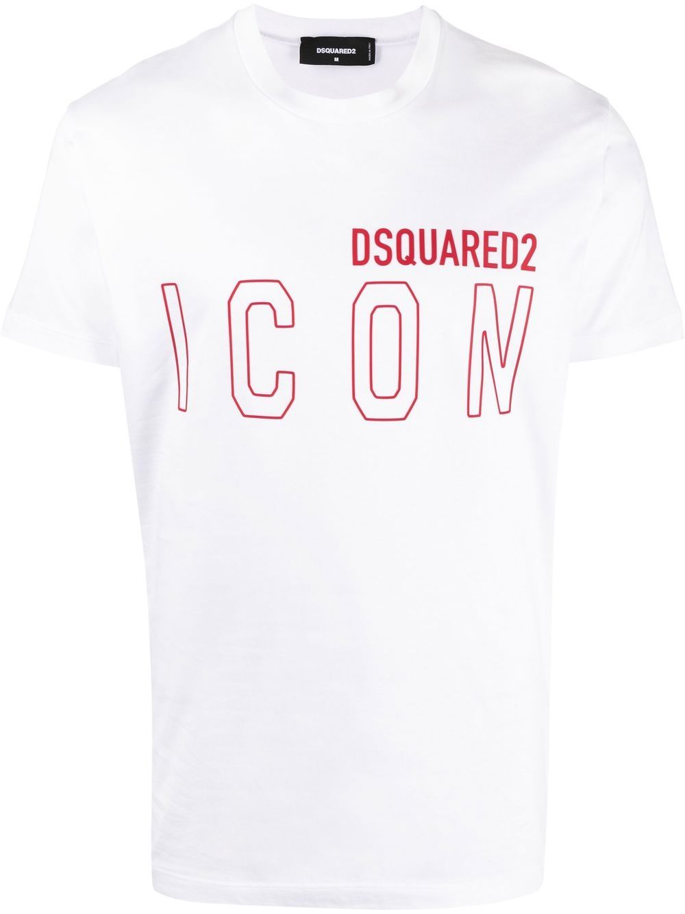 DSQUARED2 Icon logo印花T恤 - 白色