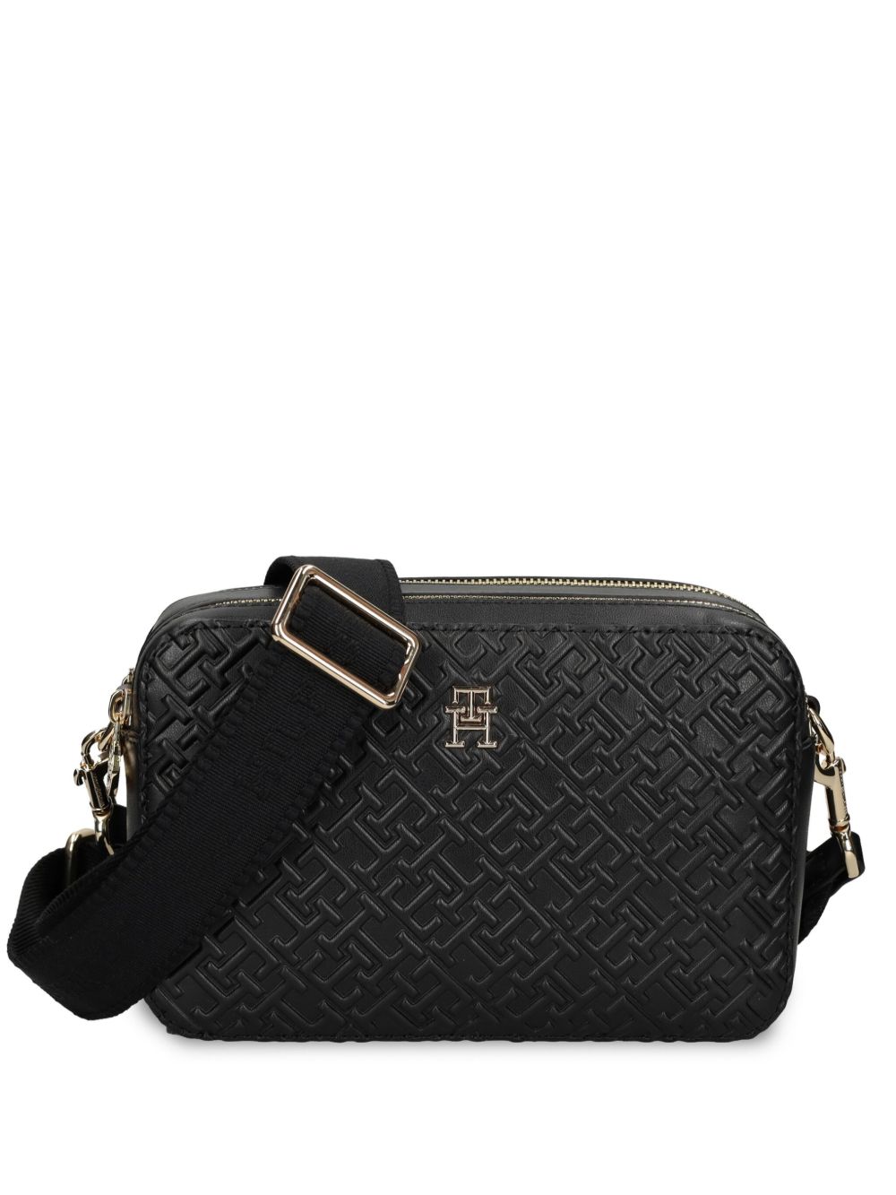 Tommy Hilfiger TH 经典logo压纹相机包 - 黑色