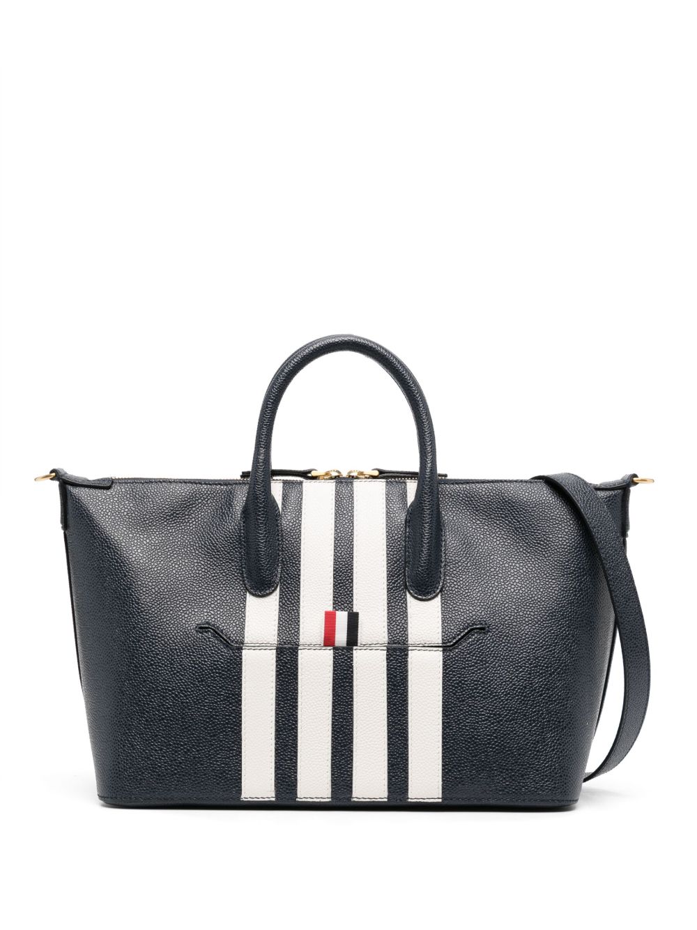 Thom Browne 四条纹手提包 - 蓝色