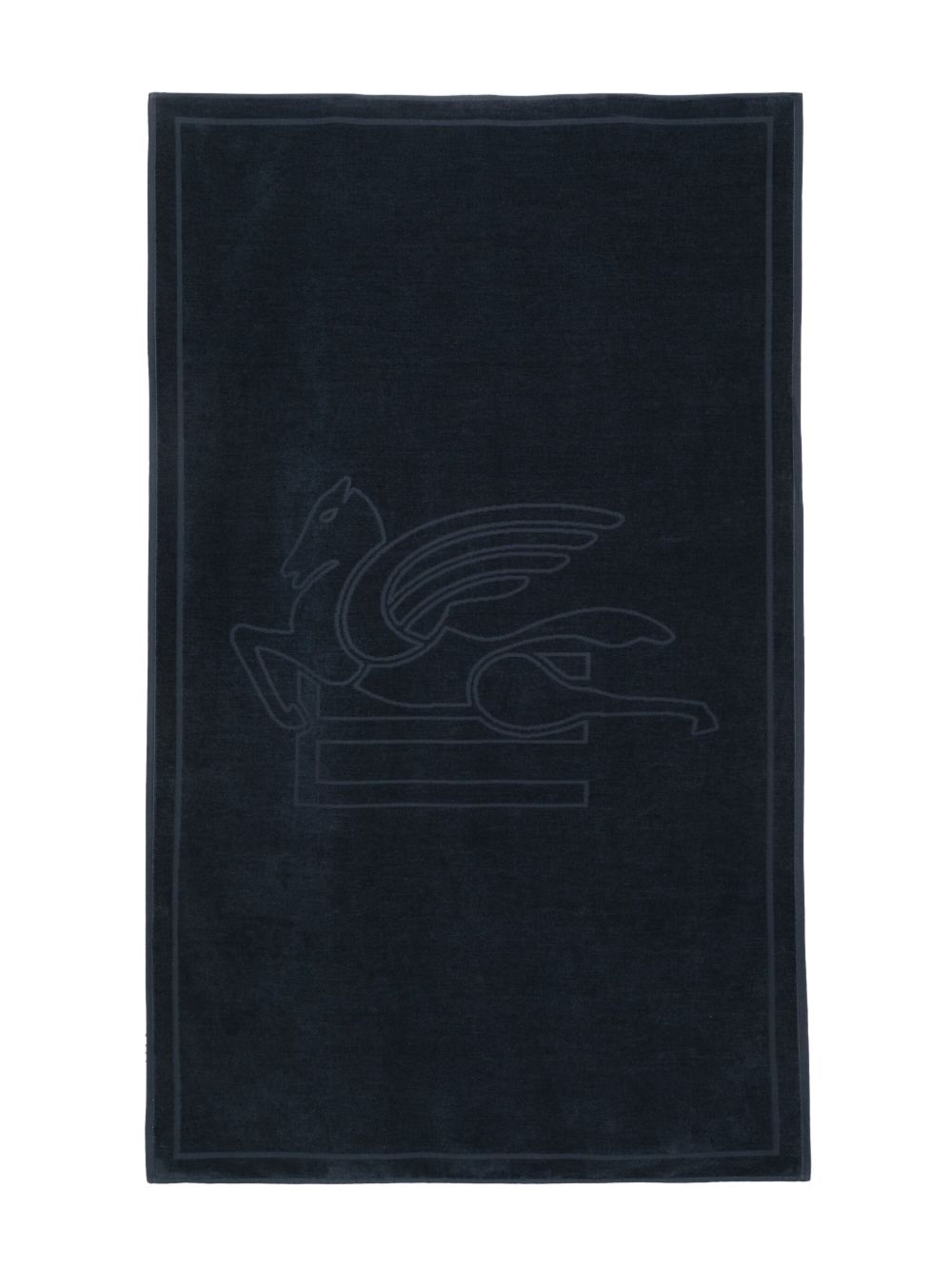 ETRO KIDS Pegaso 提花浴巾 - 蓝色