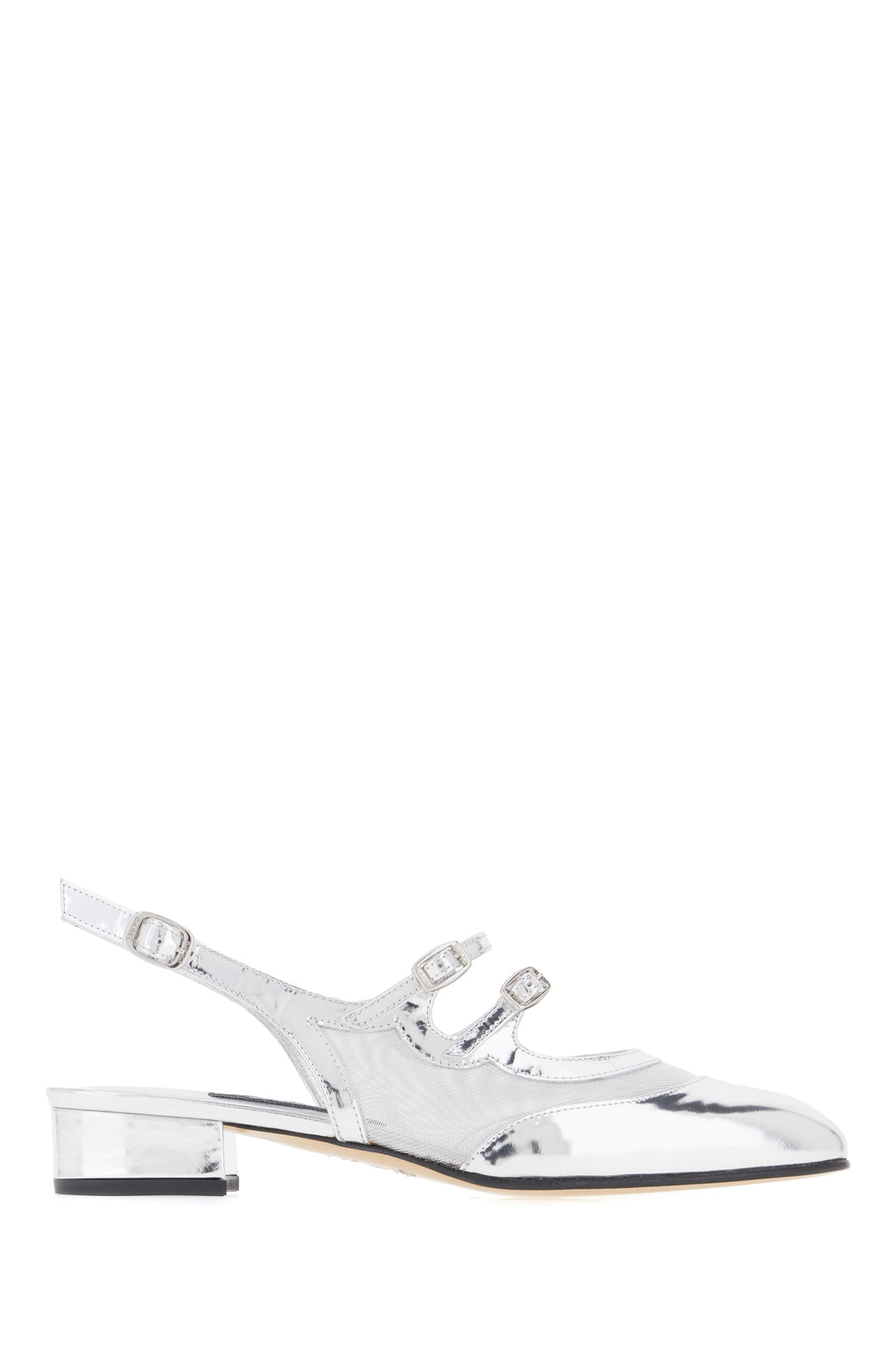 Carel Silver Mesh And Leather Peche Night Pumps