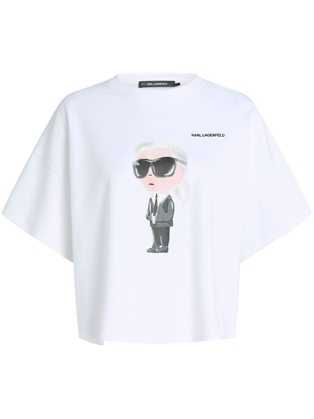 Karl Lagerfeld Ikon T恤 - 白色