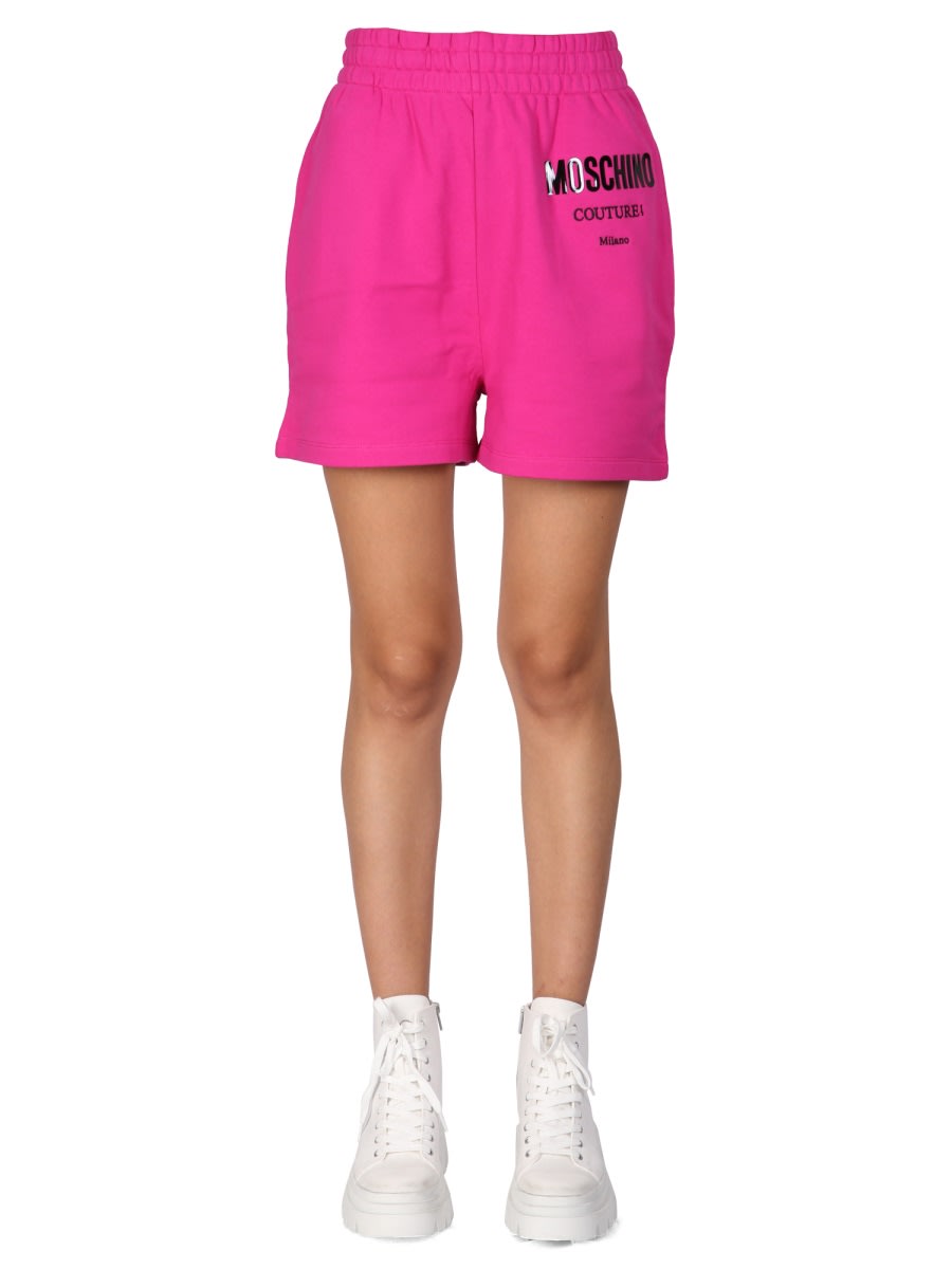 Moschino Shorts With Vinyl Logo