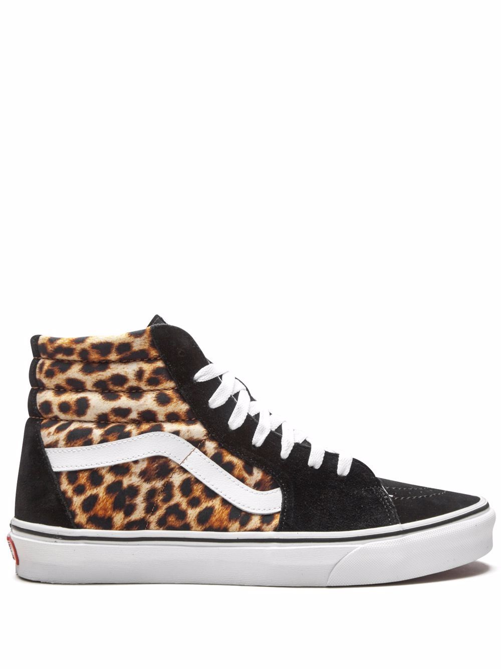 Vans Sk8 豹纹高帮运动鞋 - 黑色