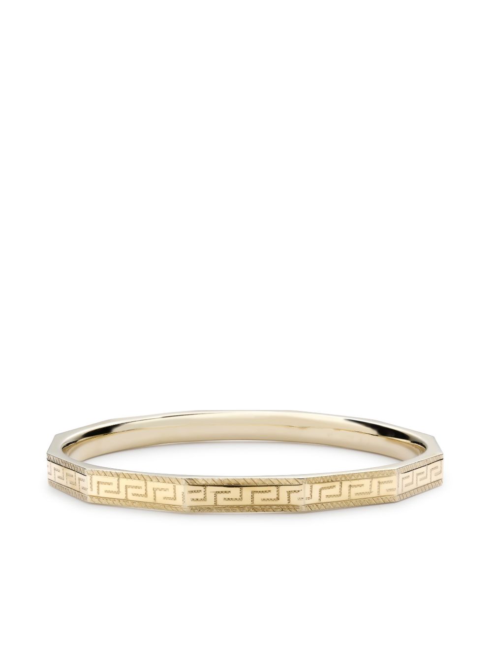 Pragnell Vintage Art Deco 9K 黄金雕刻手镯（1926年典藏款） - 金色
