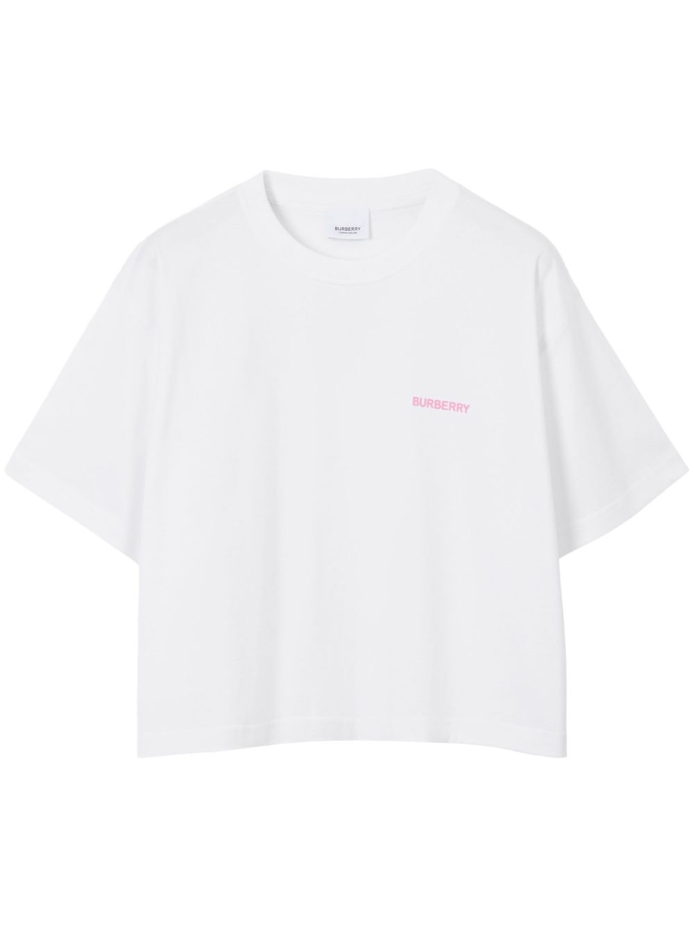 Burberry Oak 叶片印花棉T恤 - 白色