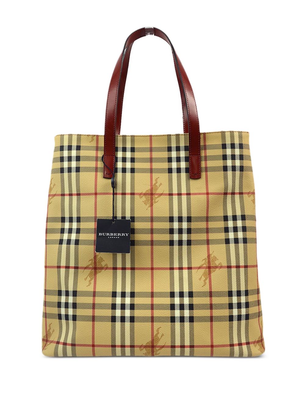 Burberry Pre-Owned Haymarket Check 手提包（1990-2000年代典藏款） - 中性色