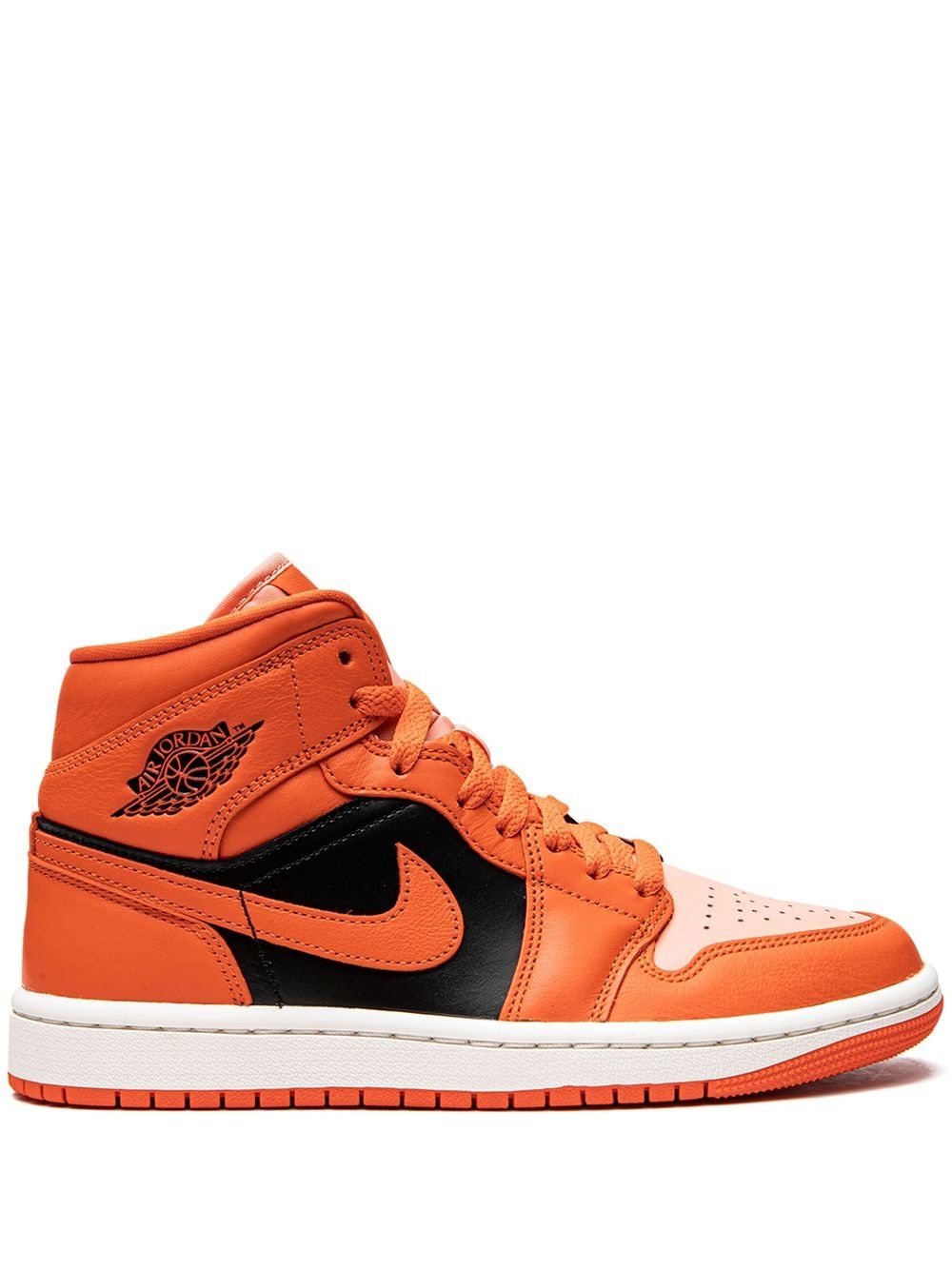 Jordan Air Jordan 1 Mid SE Orange/Black 运动鞋 - 橘色