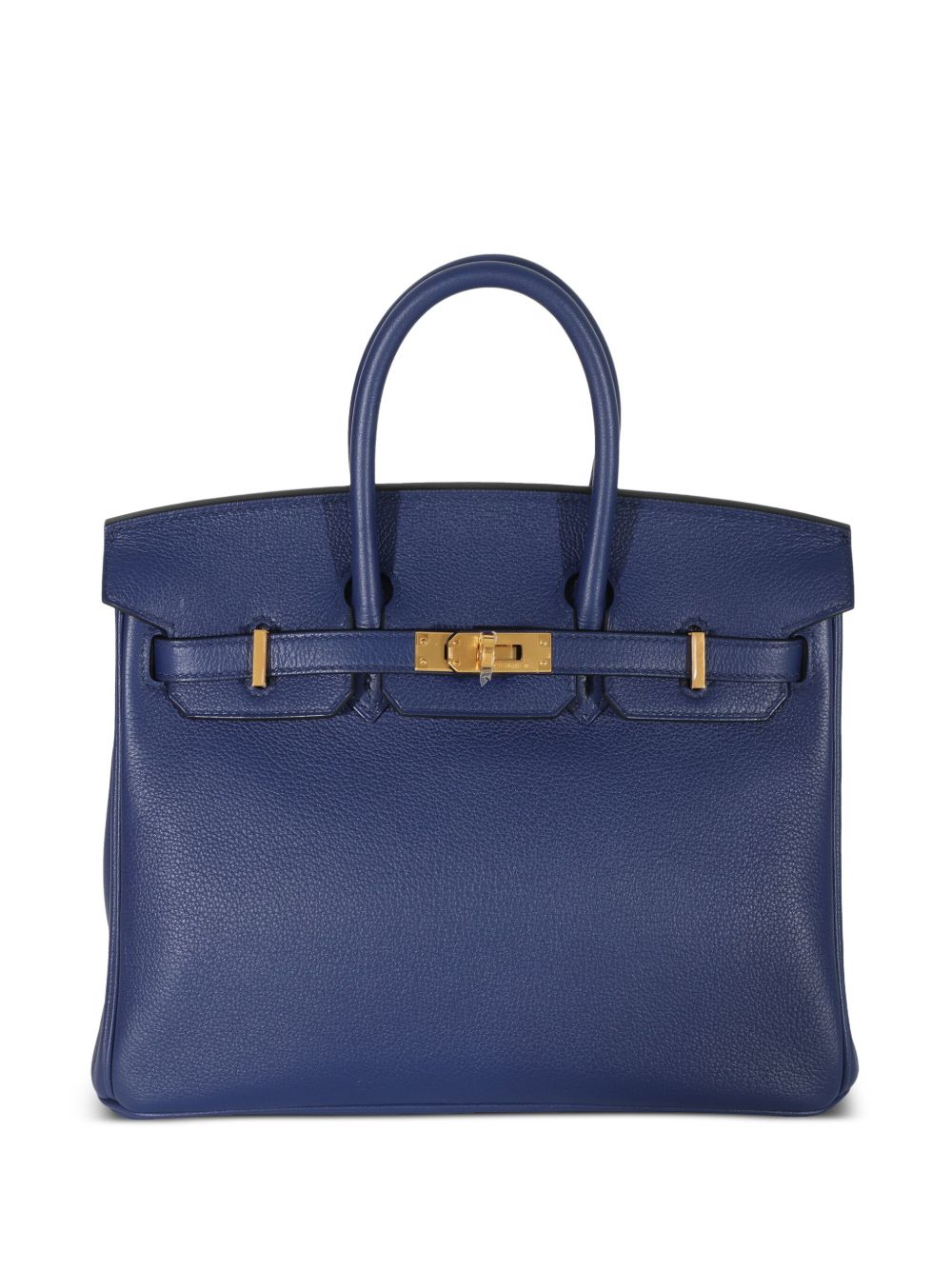 Hermès Pre-Owned Birkin 25 GHW 手提包（2021-2022年典藏款） - 蓝色