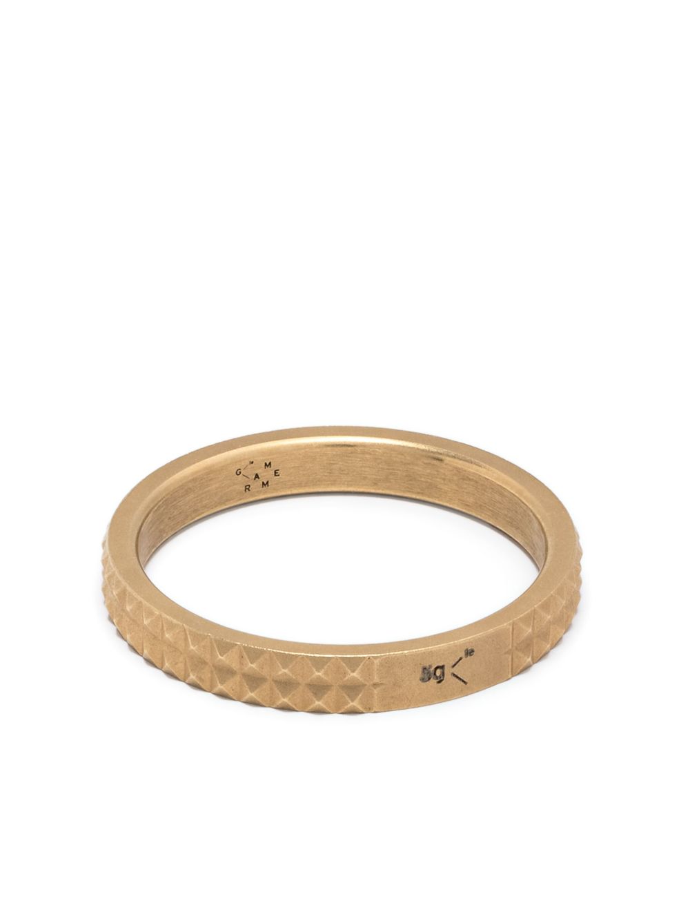 Le Gramme 18kt yellow gold guilloché ring - 金色