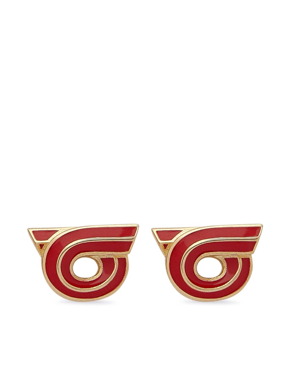 Ferragamo Gancini 耳环 - 红色