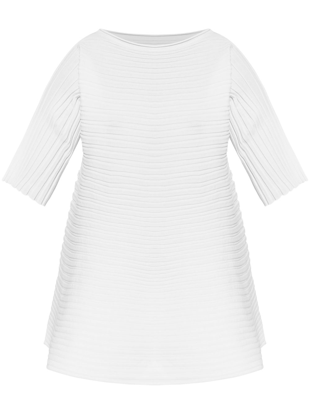 Pleats Please Issey Miyake Bounce 针织上衣 - 白色