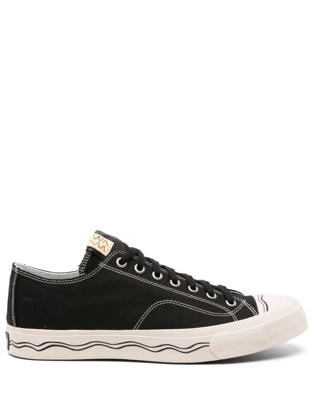 visvim Seeger Lo 皮质运动鞋 - 黑色