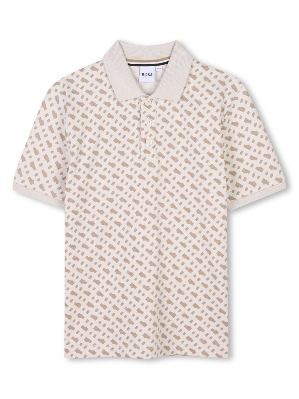 BOSS Kidswear 经典印花polo衫 - 中性色