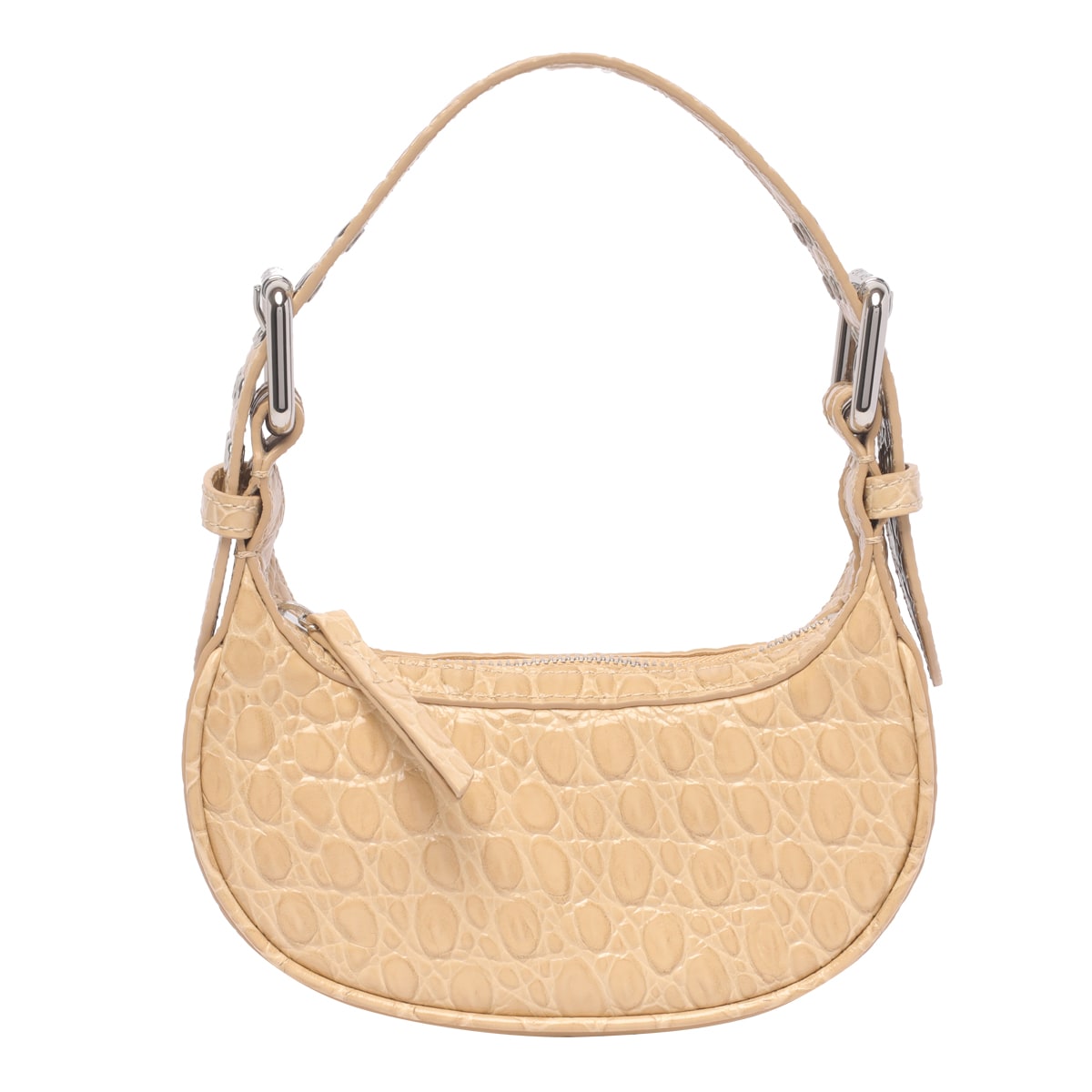 BY FAR Mini Soho Croco Shoulder Bag