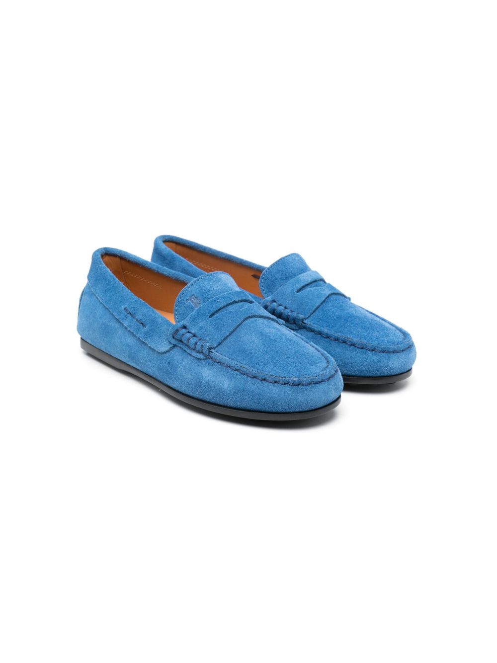 Tod's Kids City Gommino 莫卡辛鞋 - 蓝色