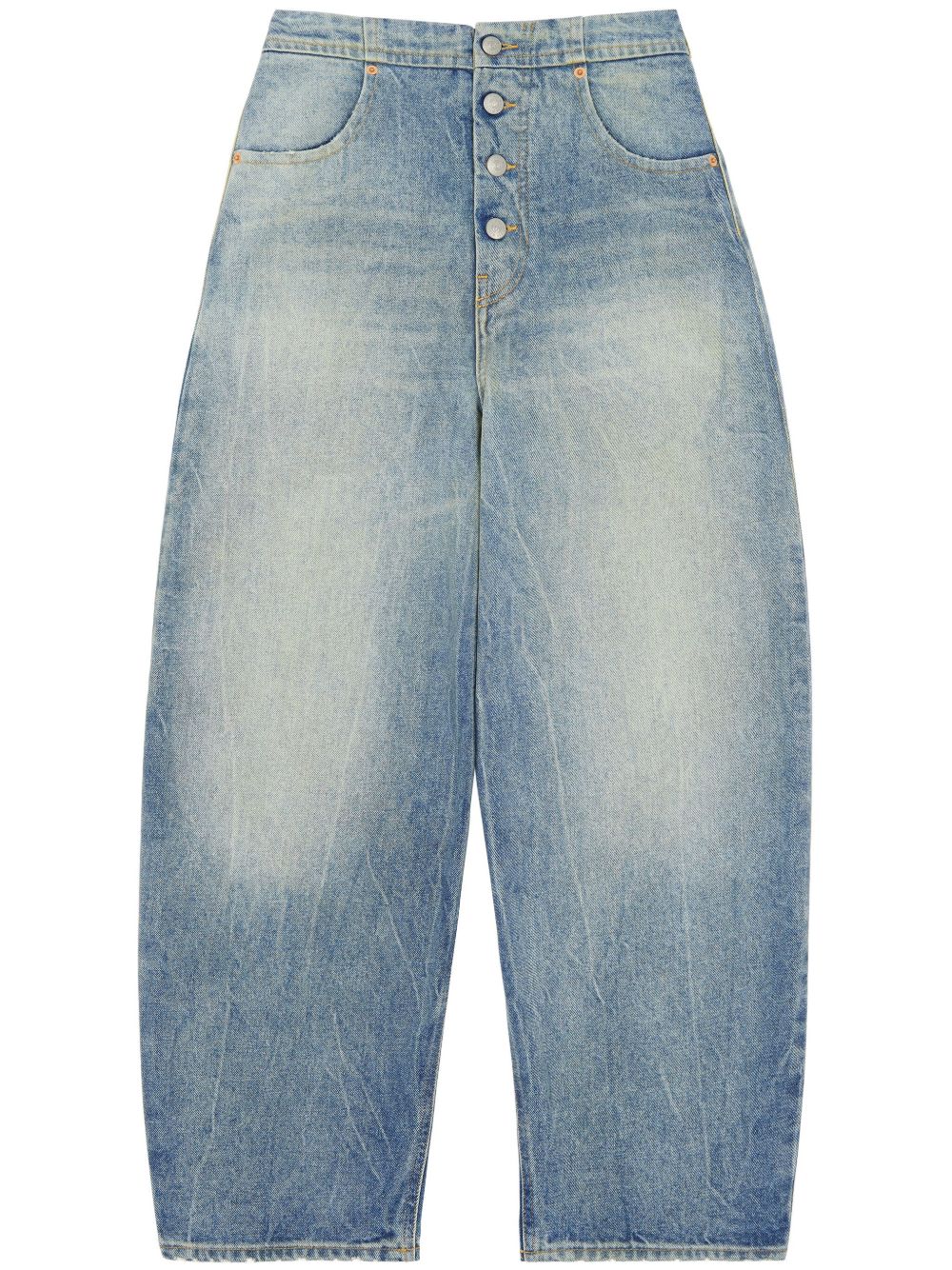 MM6 Maison Margiela 中腰锥形牛仔裤 - 蓝色