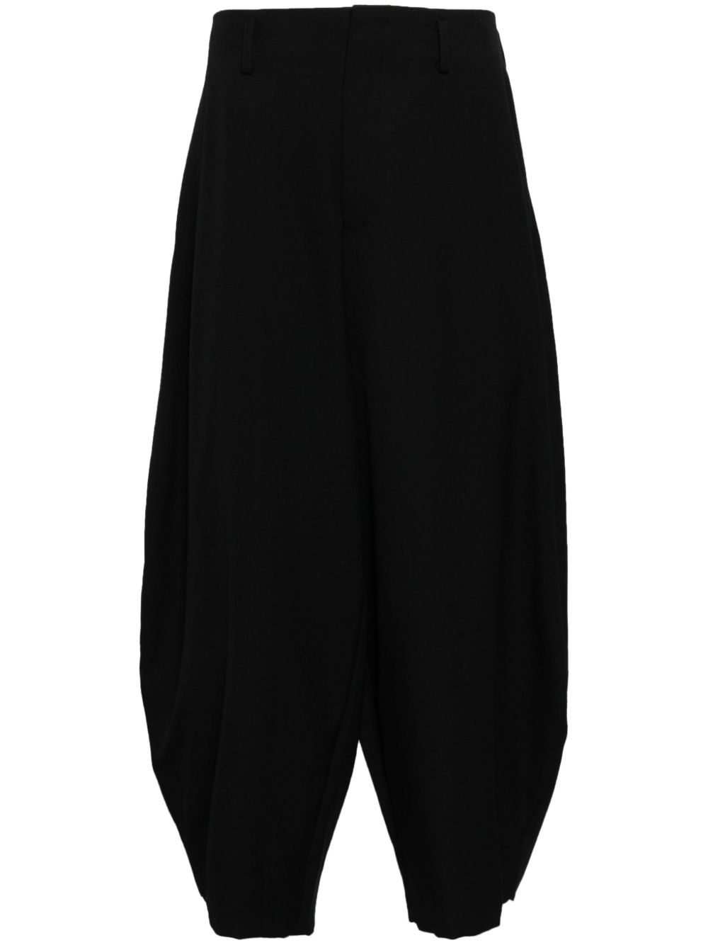 Comme des Garçons Homme Plus 羊毛露踝西裤 - 黑色
