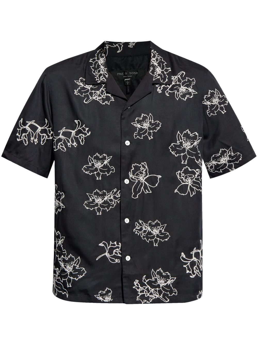 rag & bone Avery Resort 花卉印花衬衫 - 黑色
