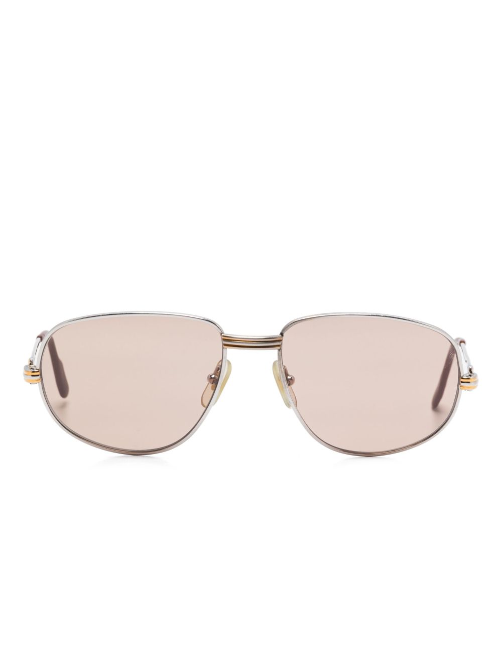 Cartier Romance Louis 太阳眼镜（典藏款） - 银色