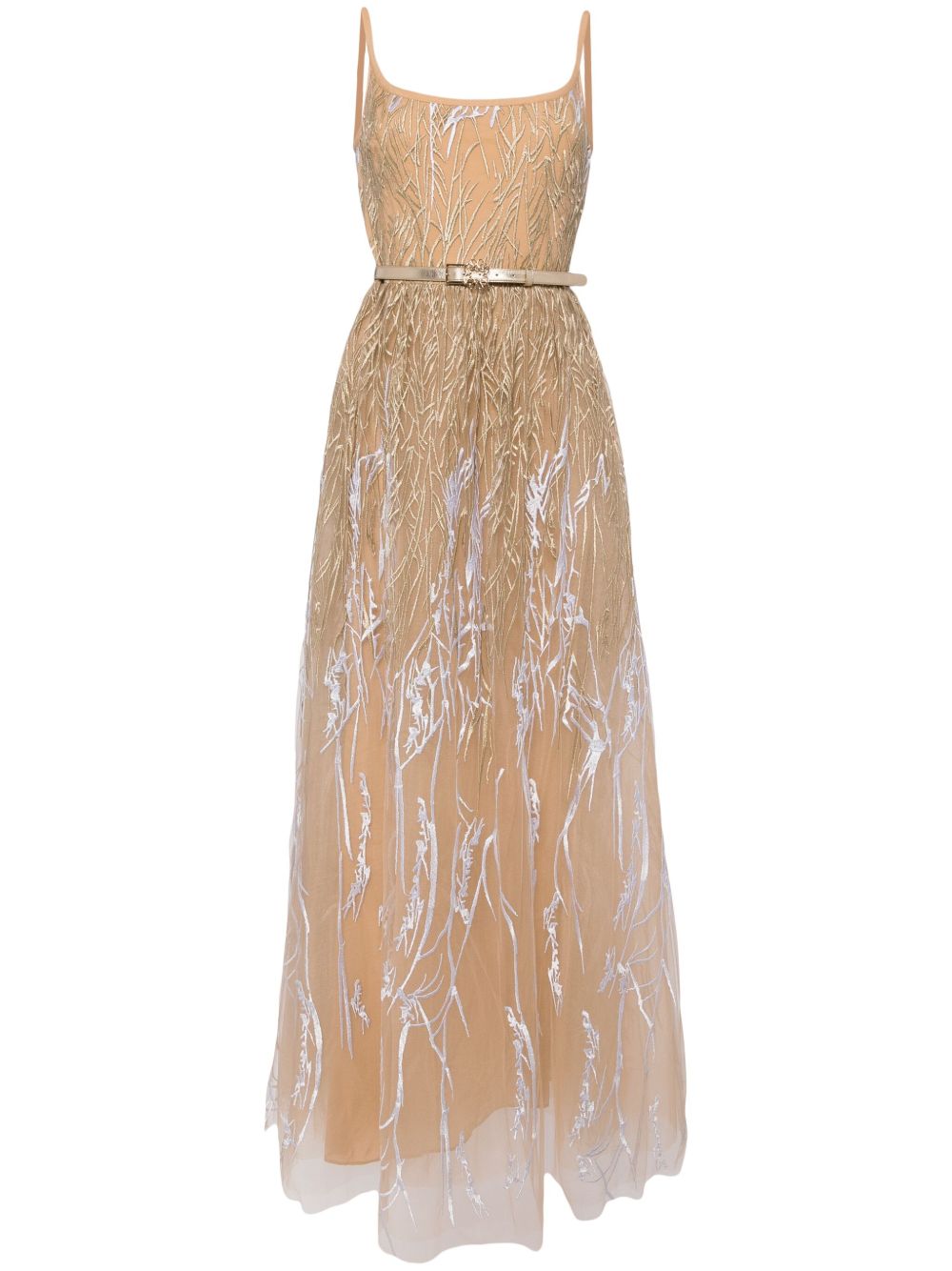Elie Saab Arboreal 连衣裙 - 褐色