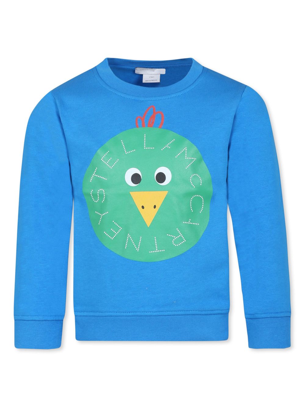 Stella McCartney Kids logo小鸡印花棉卫衣 - 蓝色