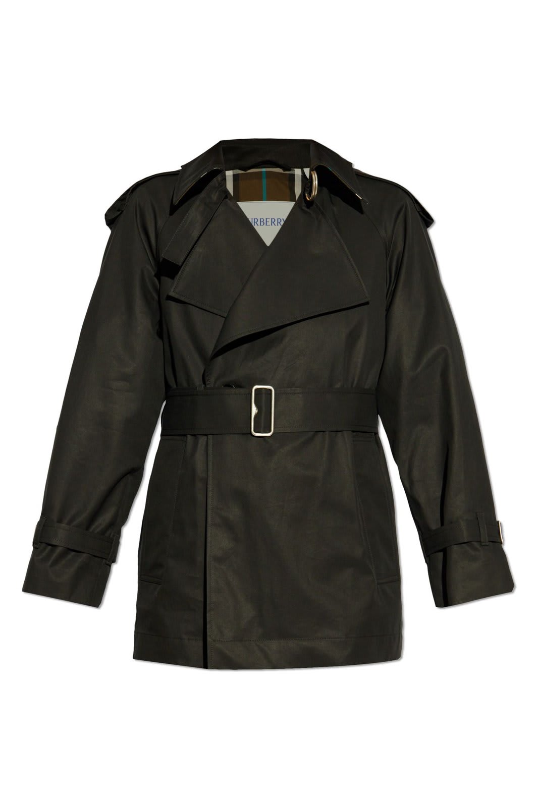 Burberry Gabardine Belted Trench Jacket
