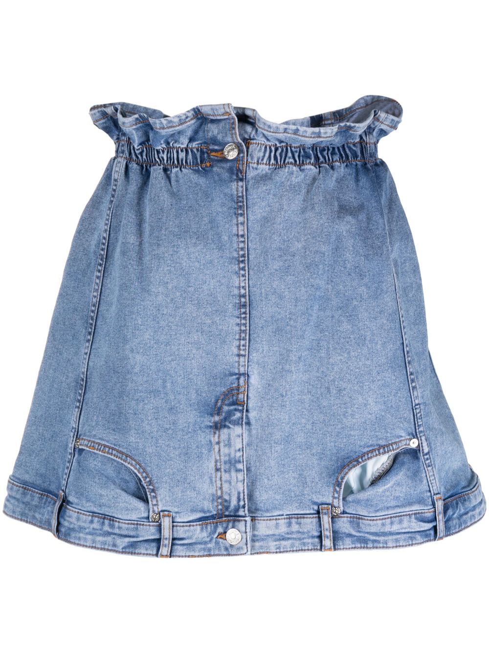 MOSCHINO JEANS 松紧裤腰牛仔裤 - 蓝色