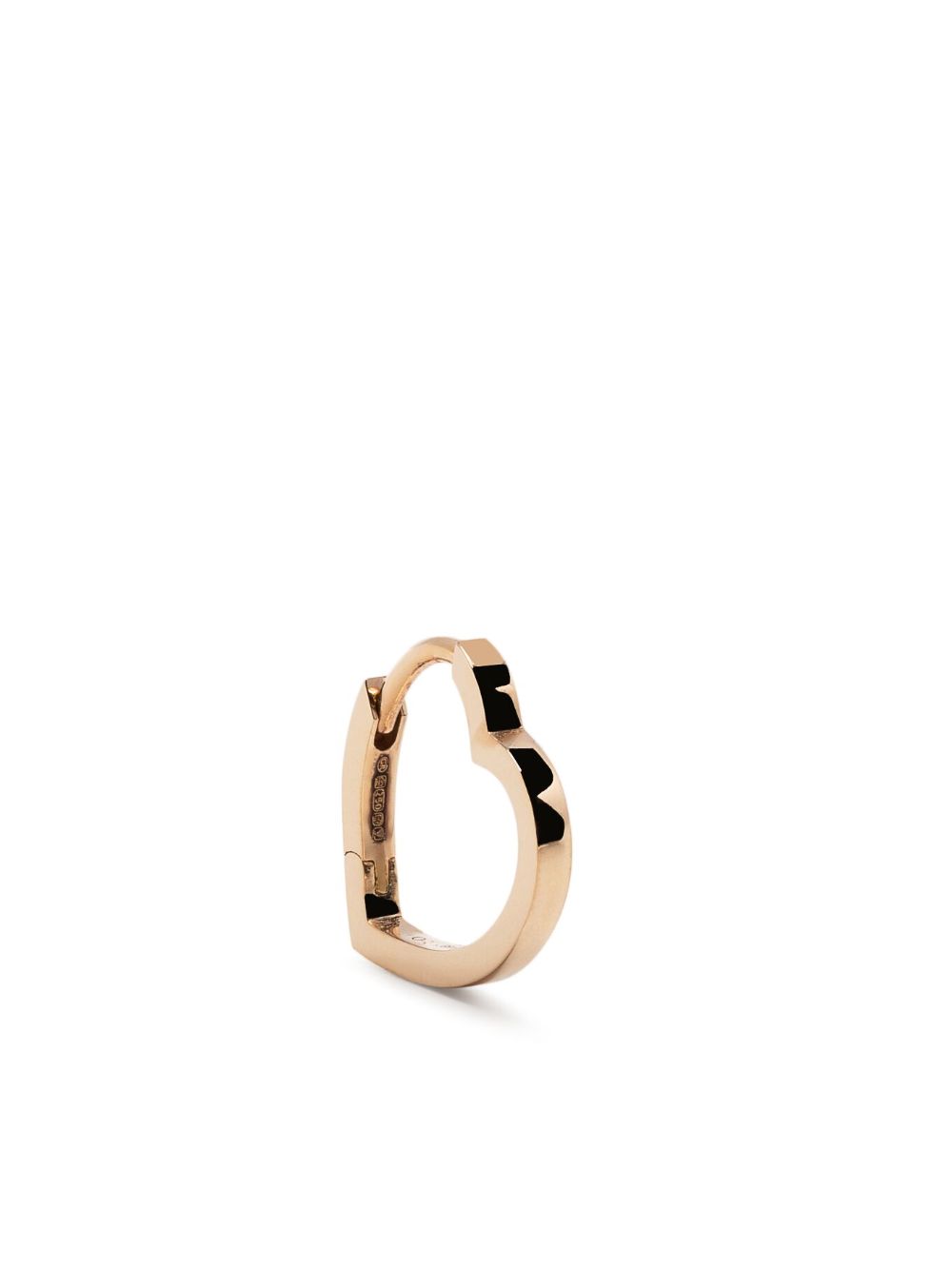 Repossi 18K玫瑰金心形耳环 - 金色