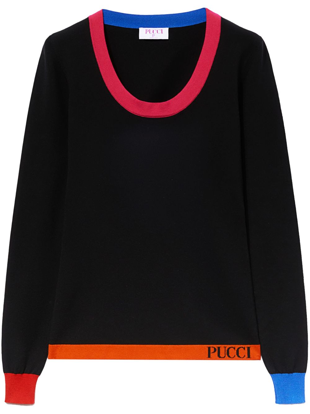 PUCCI 拼色毛衣 - 黑色