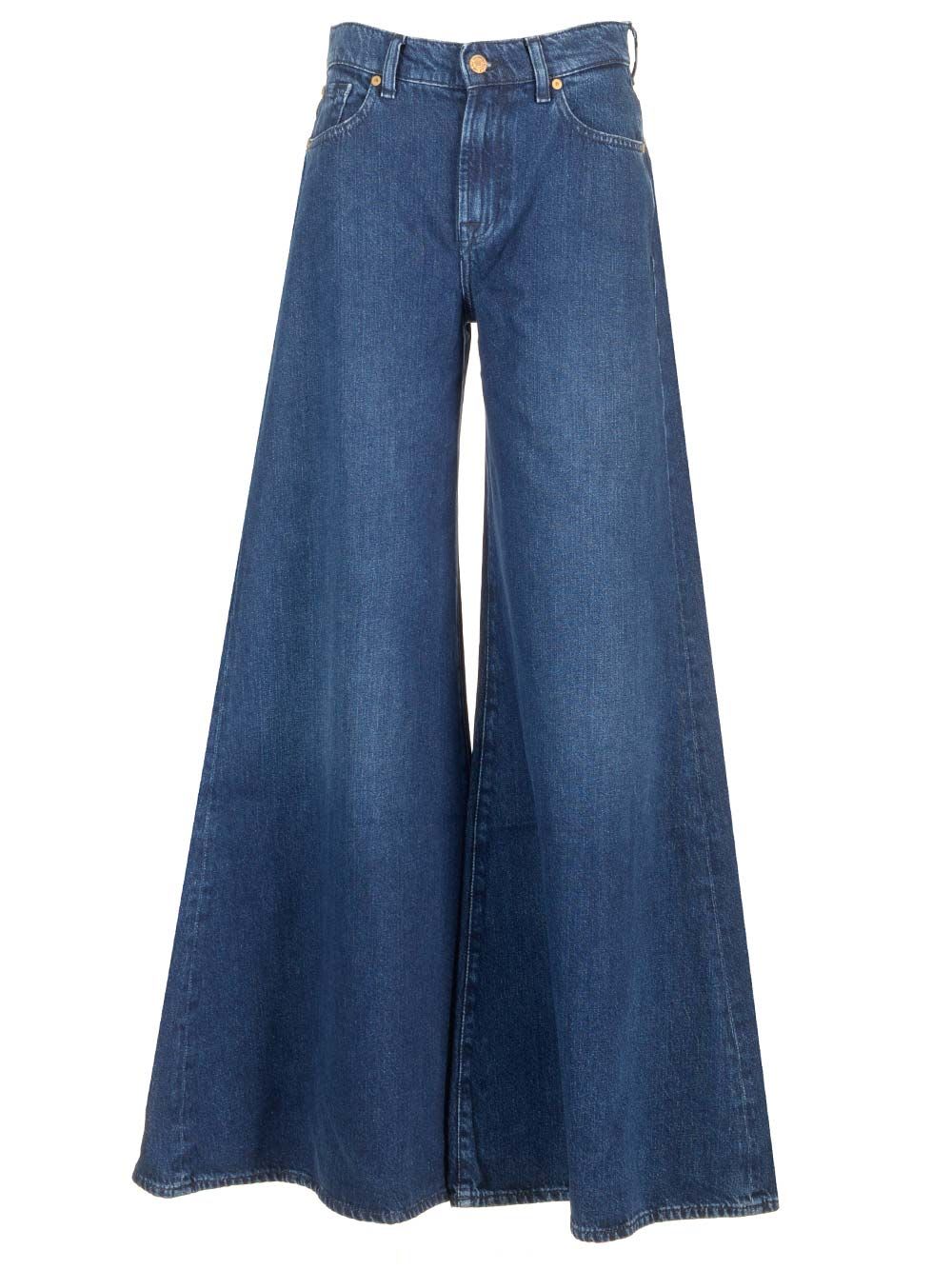 7 For All Mankind willow 阔腿Palazzo牛仔裤
