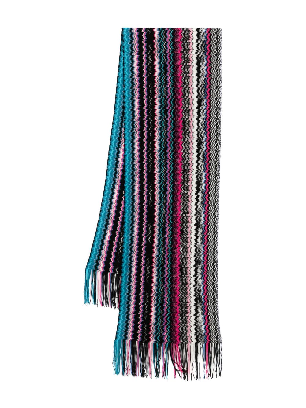 Missoni 人字纹图案围巾 - 粉色