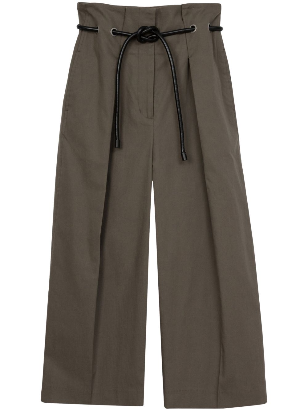 3.1 Phillip Lim 束腰阔腿露踝裤 - 绿色