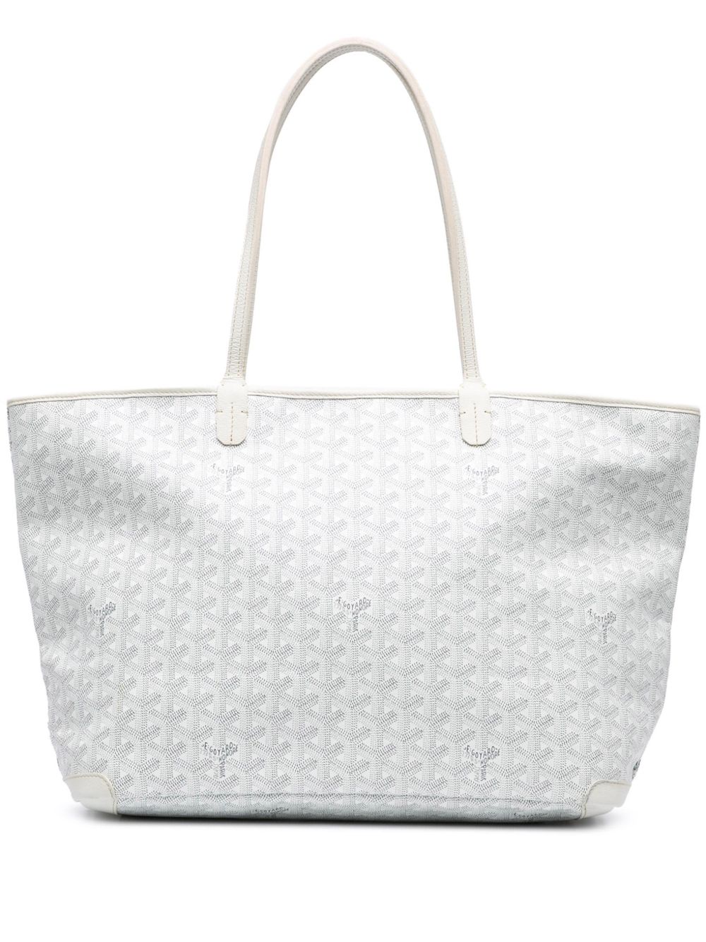 Goyard Pre-Owned Goyardine Artois MM 手提包（2020年典藏款） - 白色