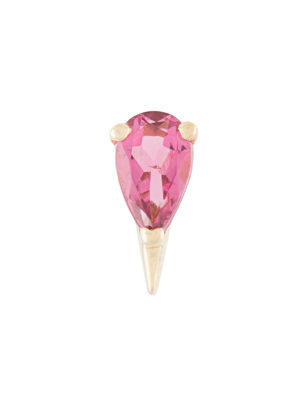 LE STER Cherry Spark 18K黄金碧玺石单只耳环 - 金色