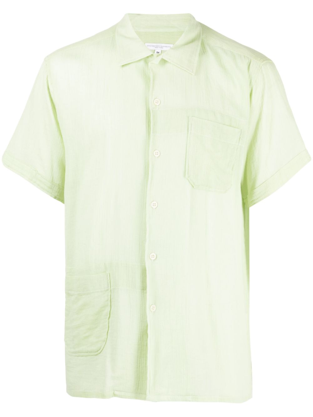 Engineered Garments Camp 贴袋棉衬衫 - 绿色