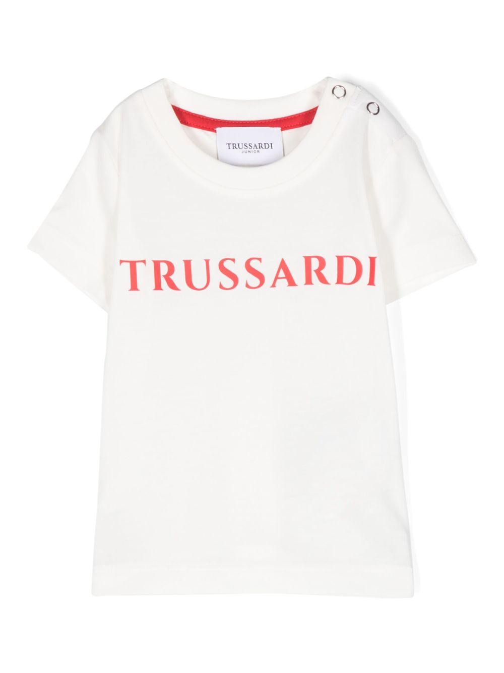 TRUSSARDI JUNIOR 橡胶logo T恤 - 白色