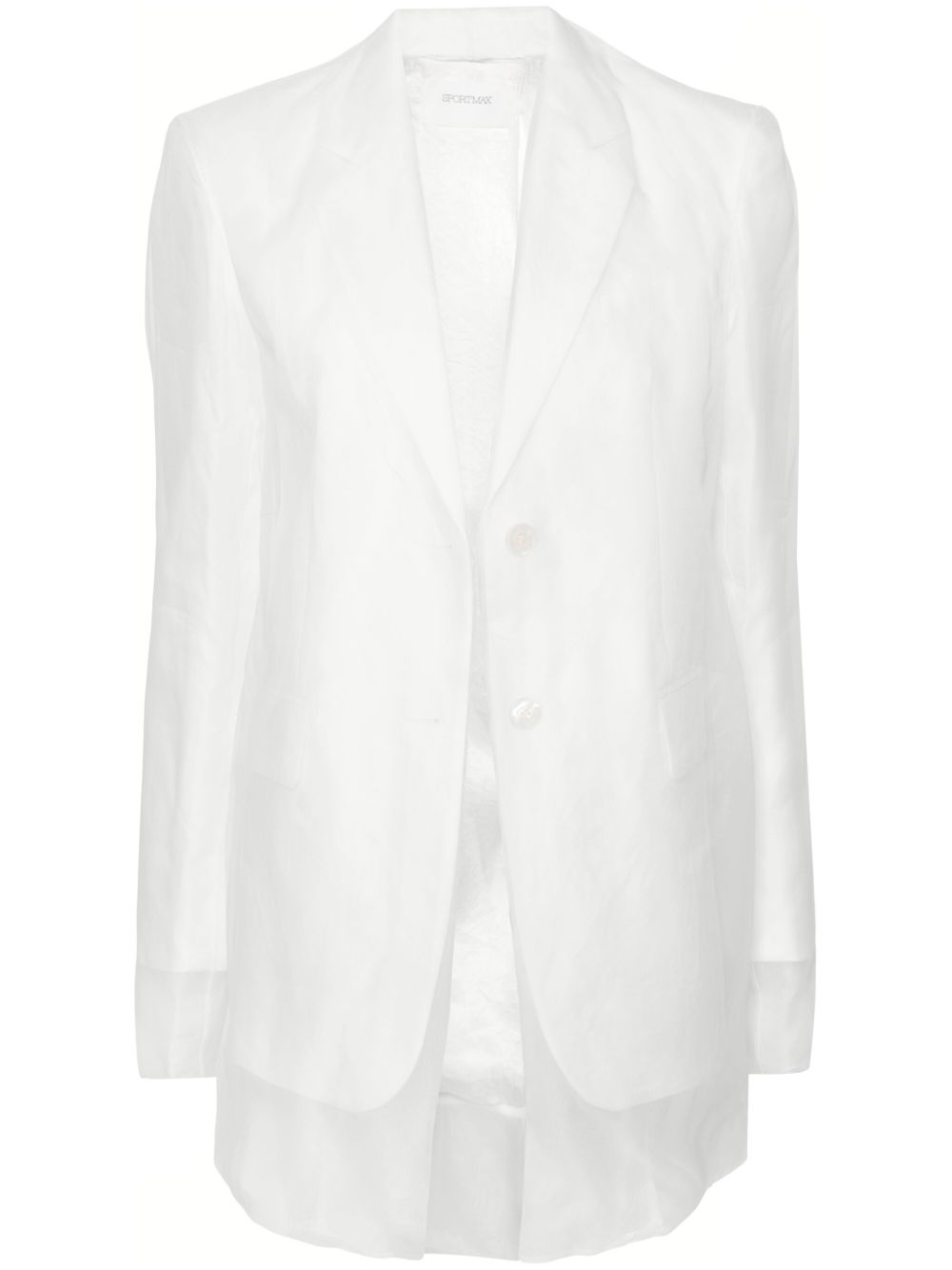 Sportmax Acacia 双层西装夹克 - 白色
