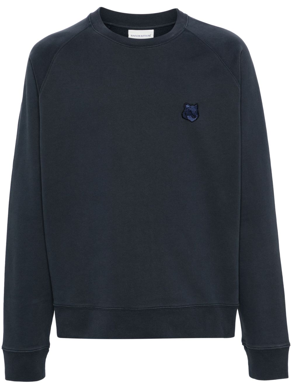 Maison Kitsuné 狐狸贴花棉卫衣 - 蓝色