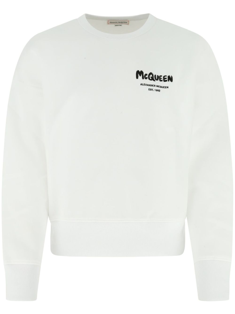 Alexander McQueen 亚历山大·麦昆 logo印花卫衣 - 白色