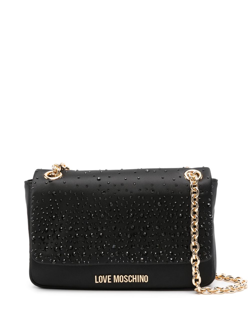 Love Moschino logo字母托特包 - 黑色