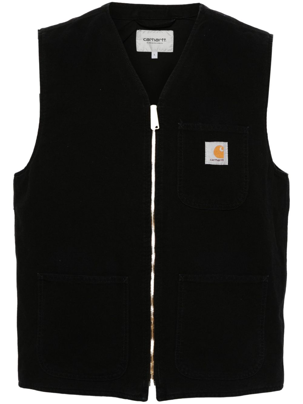 Carhartt WIP logo贴花背心 - 黑色