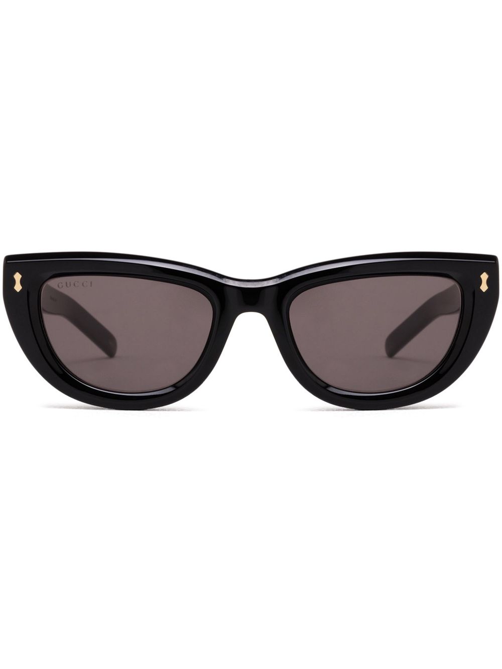 Gucci Eyewear logo印花太阳眼镜 - 黑色