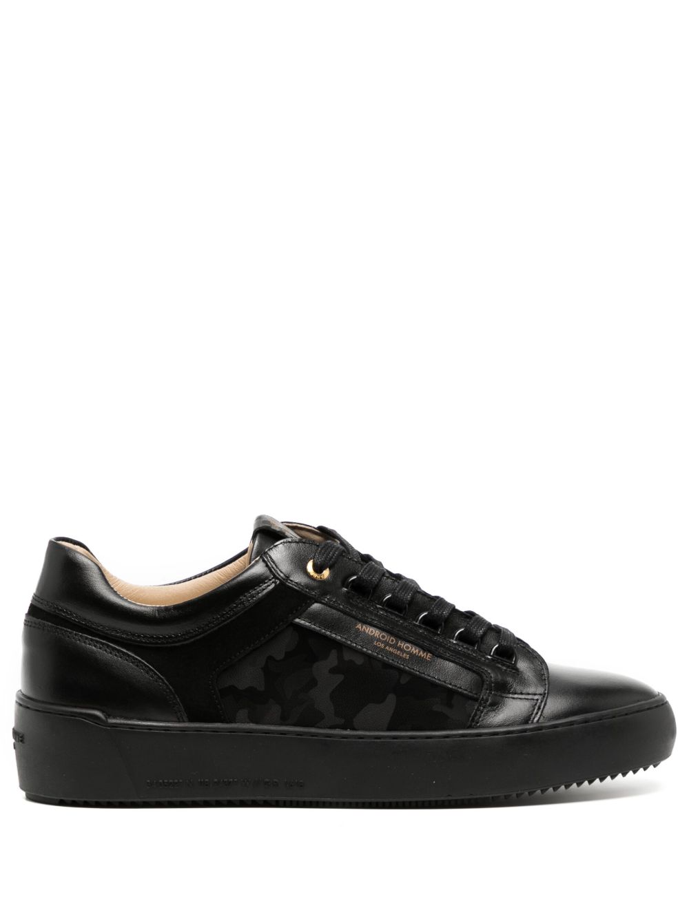Android Homme Venice 皮质运动鞋 - 黑色