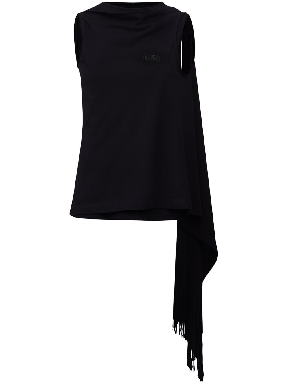 MM6 Maison Margiela 数字图案坦克背心 - 黑色