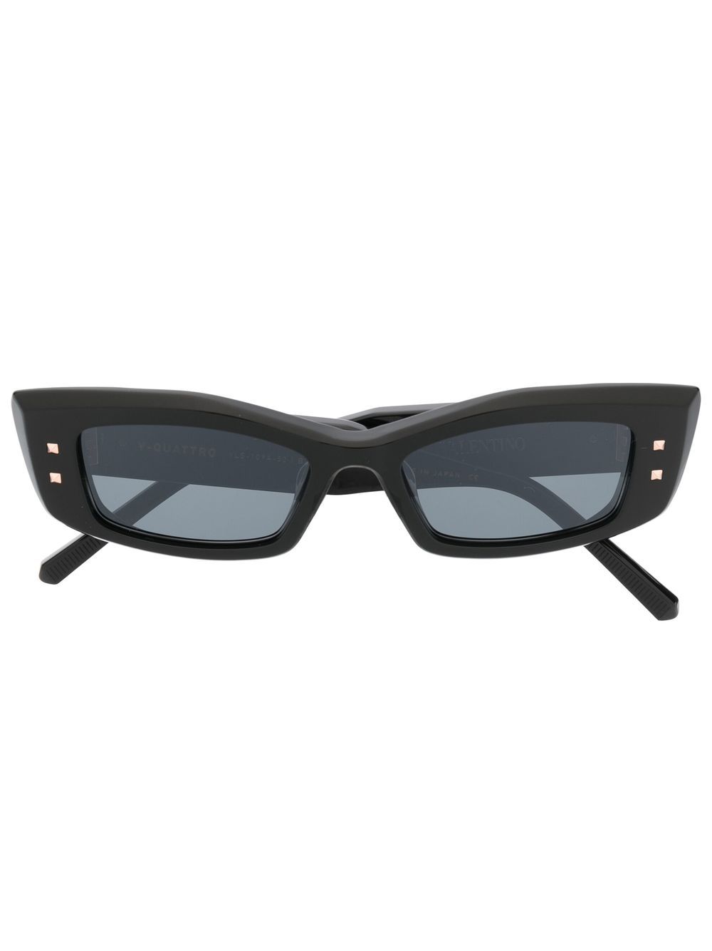 VALENTINO GARAVANI EYEWEAR Rockstud 长方框太阳眼镜 - 黑色