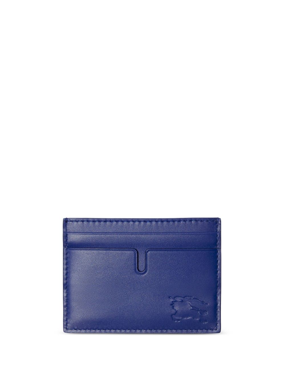 Burberry Equestrian Knight 皮质卡夹 - 蓝色