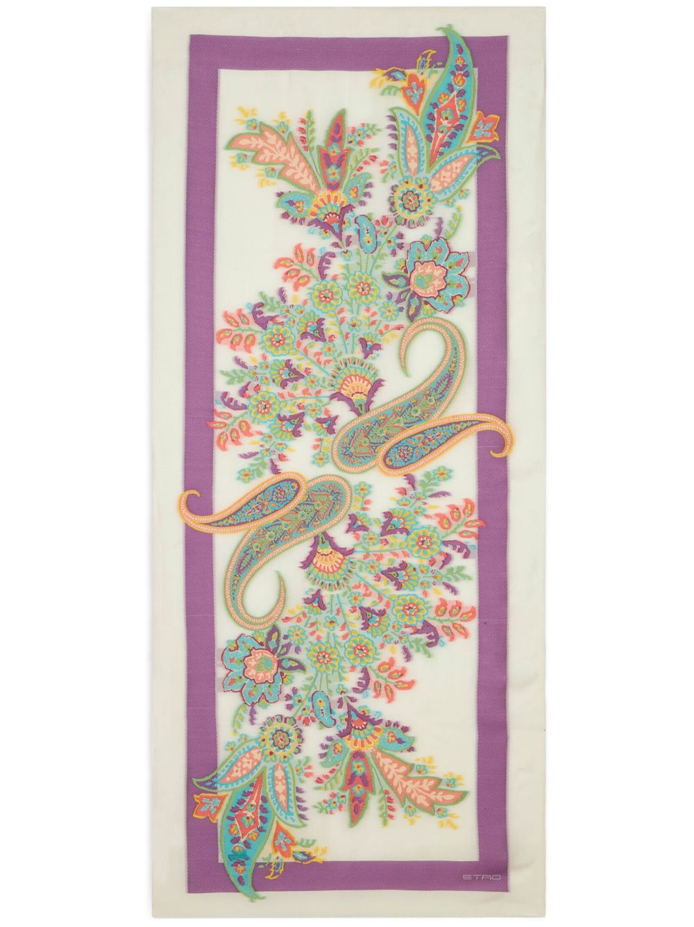 ETRO 提花长方形围巾 - 中性色