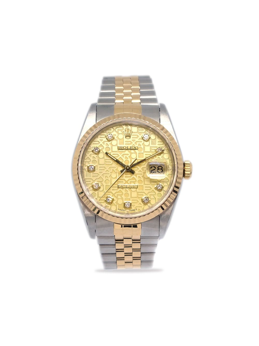 Rolex Oyster Perpetual Date 34毫米腕表（1991年典藏款） - 金色