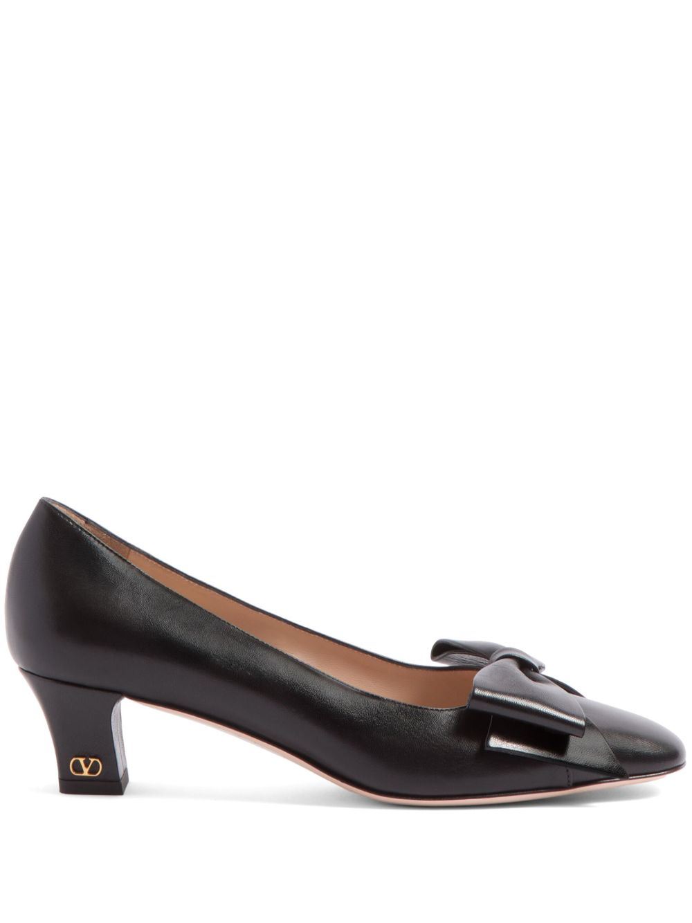 Valentino Garavani Bowow 低跟鞋（4.5厘米） - 黑色